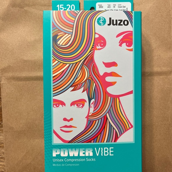 Juzo Power Vibe Compression Socks 15-20mmhg medium various colors available - Picture 1 of 9